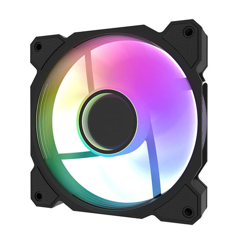 darkFlash - Ventilateur PC DR08 ARGB 120 mm PWM (59 CFM, noir) : vue ensemble