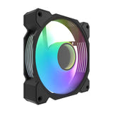 darkFlash - Pack 3 ventilateurs PC DR08 ARGB 120 mm PWM (noir) : éclairage