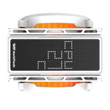darkFlash - Ventirad E400 PLUS double flux avec écran (2 × 120 mm, 235 W, blanc) : ARGB
