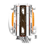 darkFlash - Ventirad E400 PLUS double flux avec écran (2 × 120 mm, 235 W, blanc) : détail