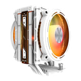 darkFlash - Ventirad E400 PLUS double flux avec écran (2 × 120 mm, 235 W, blanc)