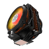 darkFlash - Ventirad E400 PLUS double flux avec écran (2 × 120 mm, 235 W, noir) : détail