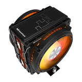darkFlash - Ventirad E400 PLUS double flux avec écran (2 × 120 mm, 235 W, noir)