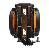 darkFlash - Ventirad E400 PLUS double flux avec écran (2 × 120 mm, 235 W, noir) : profil