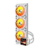 darkFlash - Watercooling DE360 écran IPS amovible 2,88 pouces (360 mm, blanc)