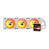 darkFlash - Watercooling DE360 écran IPS amovible 2,88 pouces (360 mm, blanc) : ventilateurs