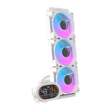 darkFlash - Watercooling DH360D écran segmenté magnétique (360 mm, blanc)