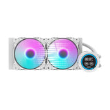 darkFlash - Watercooling DN-D240 écran LCD 2,1 pouces (240 mm ARGB, blanc) : détail