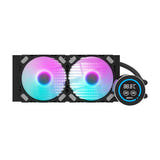 darkFlash - Watercooling DN-D240 écran LCD 2,1 pouces (240 mm ARGB, noir) : détail