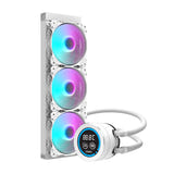 darkFlash - Watercooling DN-D360 écran LCD 2,1 pouces (360 mm ARGB, blanc) : ventilateurs