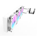 darkFlash - Watercooling DN360 Nebula 360 mm ARGB (3 ventilateurs, blanc) : détail