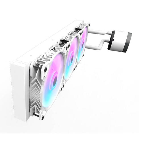darkFlash - Watercooling DN360 Nebula 360 mm ARGB (3 ventilateurs, blanc) : détail