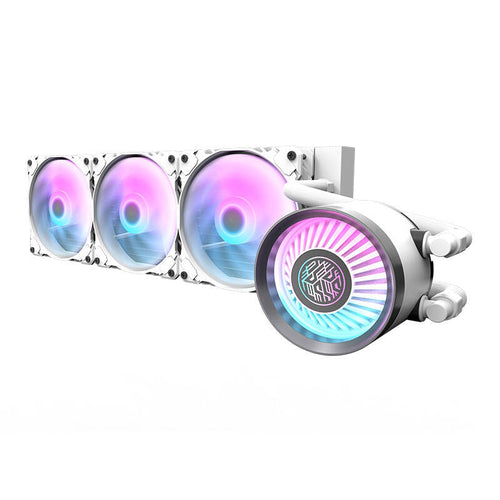 darkFlash - Watercooling DN360 Nebula 360 mm ARGB (3 ventilateurs, blanc) : vue ensemble