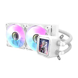darkFlash - Watercooling DV240S écran IPS carré (240 mm, 70 CFM, blanc) : détail