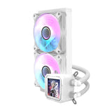 darkFlash - Watercooling DV240S écran IPS carré (240 mm, 70 CFM, blanc)