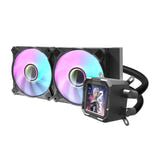 darkFlash - Watercooling DV240S écran IPS carré (240 mm, 70 CFM, noir) : détail