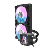 darkFlash - Watercooling DV240S écran IPS carré (240 mm, 70 CFM, noir)