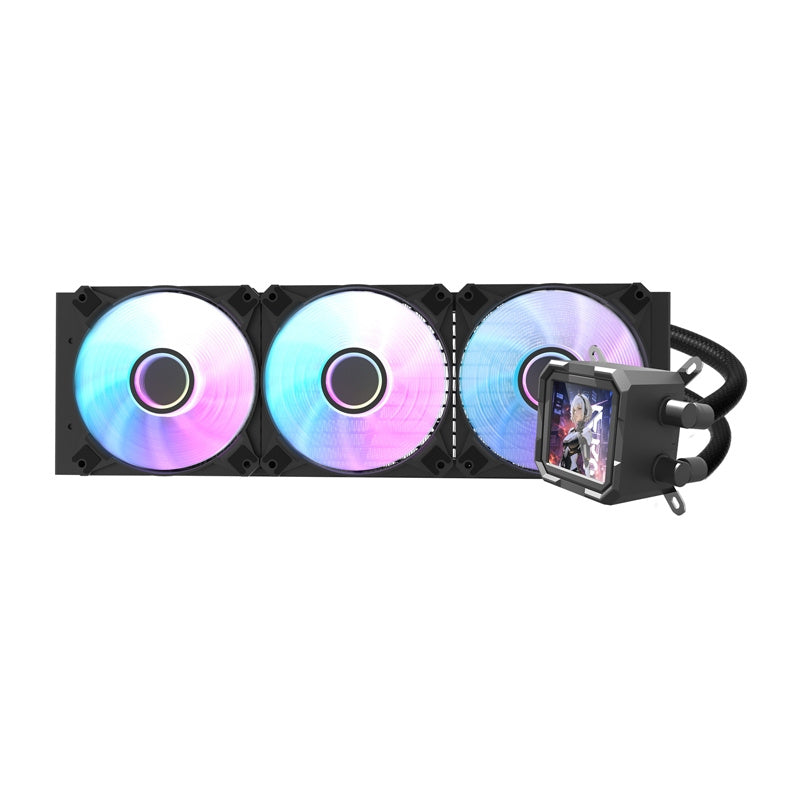 darkFlash - Watercooling DV360S écran IPS 3,2 pouces rotatif (360 mm, noir) - visuel 1