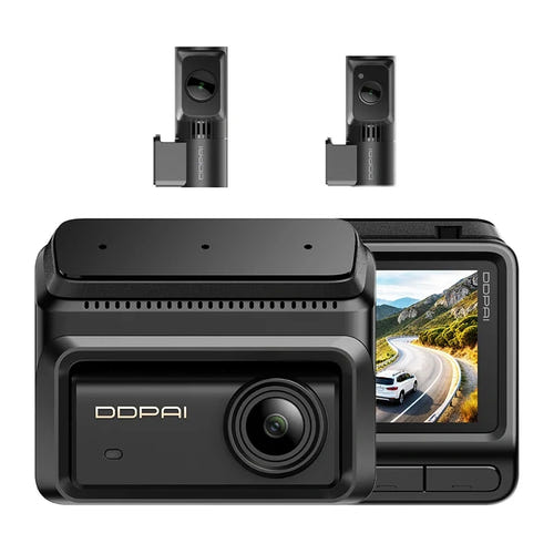 DDPAI Z90T - dashcam 3 caméras avant, arrière et habitacle, 4K, surveillance parking, Wi-Fi 6 - visuel 1