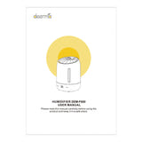 DEERMA F600 - Humidificateur ultrasonique tactile 5 L : blanc ambiance