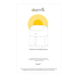 DEERMA KZ130W - Friteuse à air sans huile 5,5 L, 6 programmes : commandes