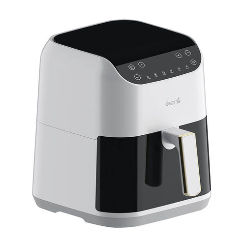 DEERMA KZ130W - Friteuse à air sans huile 5,5 L, 6 programmes : hublot