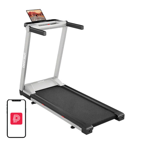 DeerRun A1 Pro - Tapis de course pliable 16 km/h, charge 158 kg, argent
