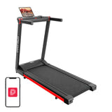 DeerRun A1 Pro - Tapis de course pliable 16 km/h, moteur 3 ch, noir et rouge