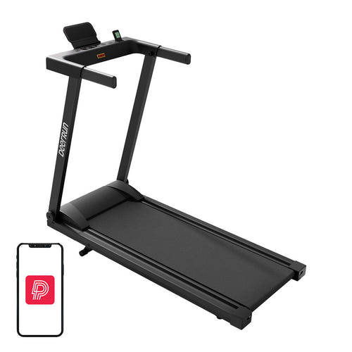 DeerRun A1 Urban - Tapis de course pliable 16 km/h, bande de 112 cm, noir (vue 1)