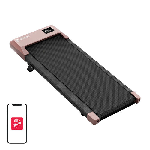 DeerRun Q2 Urban Plus - tapis de marche électrique, bande allongée 100 cm, inclinaison 7 %, rose - visuel 1