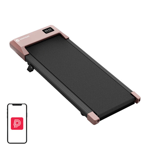 DeerRun Q2 Urban Plus - tapis de marche électrique, bande allongée 100 cm, inclinaison 7 %, rose - visuel 1