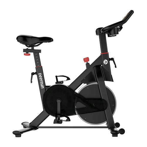DeerRun S500 Pro - Vélo d'appartement magnétique 32 niveaux, noir : molette de résistance