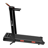 DeerRun Z10 Pro - Tapis de course pliable 12 km/h à pente automatique 12 niveaux, noir : position repliée 14 cm
