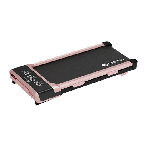 DeerRun Z10 - Tapis de course plat à pente automatique 12 %, rose : console et poignée