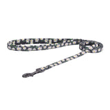Dogness - Ensemble harnais et laisse 1,5 m pour chien (multicolore) : nylon attache zinc
