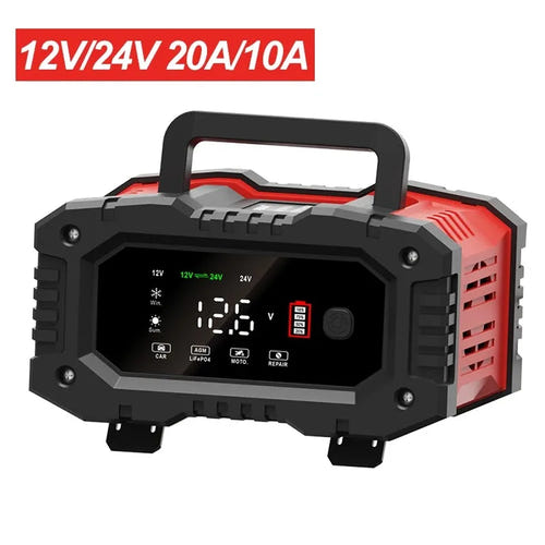 EAFC 12V/24V 20A/10A - Chargeur de batterie intelligent avec mode booster - visuel 1