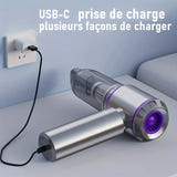 EAFC 6653 - Aspirateur de voiture sans fil, aspire et souffle : recharge USB-C