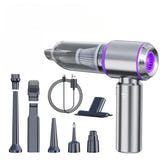 EAFC 6653 - Aspirateur de voiture sans fil, aspire et souffle : violet