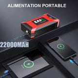 EAFC Booster de batterie portable 8000 mAh - batterie externe et lampe LED : sac transport