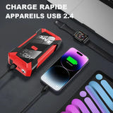 EAFC - booster de démarrage 12 V avec chargeur sans fil et lampe LED : 12 V eafc grand froid