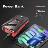 EAFC Booster de démarrage 1200 A - batterie externe USB, 8 protections et lampe LED : 1 200 A sortie USB