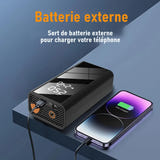 EAFC Booster de démarrage 1200 A - pompe à air 150 PSI et lampe LED : recharge USB dc12v