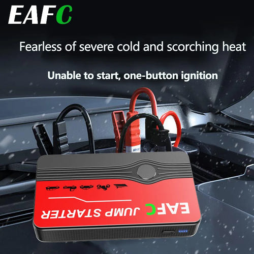 EAFC Booster de démarrage 600 A - essence jusqu'à 3 L, USB et lampe SOS : 600 A eafc port USB