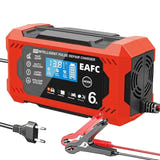 EAFC Chargeur de batterie 6 A 12 V - réparation par impulsions, écran LCD - visuel 1