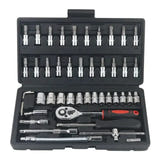 EAFC Coffret d'outillage auto 46 pièces - cliquet et douilles 1/4 pouce - visuel 1
