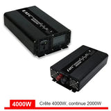 EAFC Convertisseur 12 V vers 220 V à onde sinusoïdale pure - 4000 W crête, écran numérique : 12 V 220 V eafc sinusoidal pur