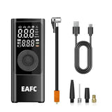 EAFC Gonfleur de pneus sans fil - compresseur portable à arrêt automatique et pression préréglée - visuel 1