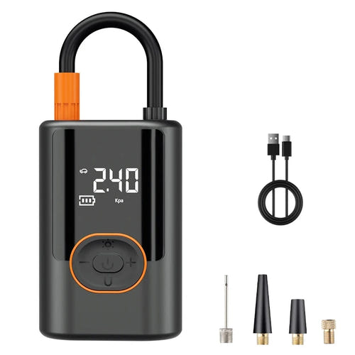 EAFC Gonfleur électrique rechargeable 100 W - écran LCD, 4 préréglages, lampe LED et batterie externe : 100 W galerie 01