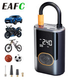EAFC Gonfleur électrique rechargeable 100 W - écran LCD, 4 préréglages, lampe LED et batterie externe : 100 W galerie 02