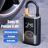 EAFC Gonfleur électrique rechargeable 100 W - écran LCD, 4 préréglages, lampe LED et batterie externe : 100 W galerie 07
